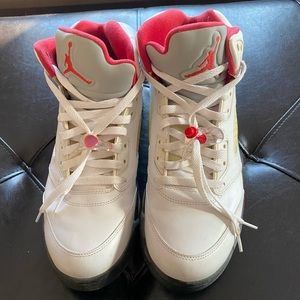 Air Jordan V - OG White/black/Fire Red Mens Size 11